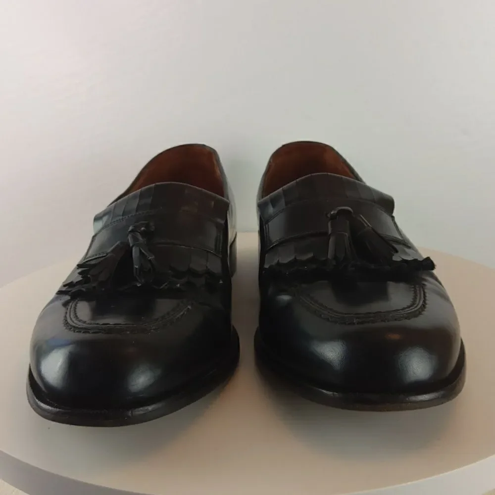 Bostonian classics black leather tassel loafers